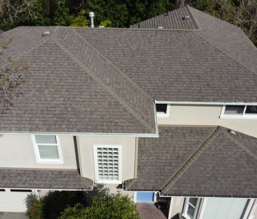 completed residential roof replacement