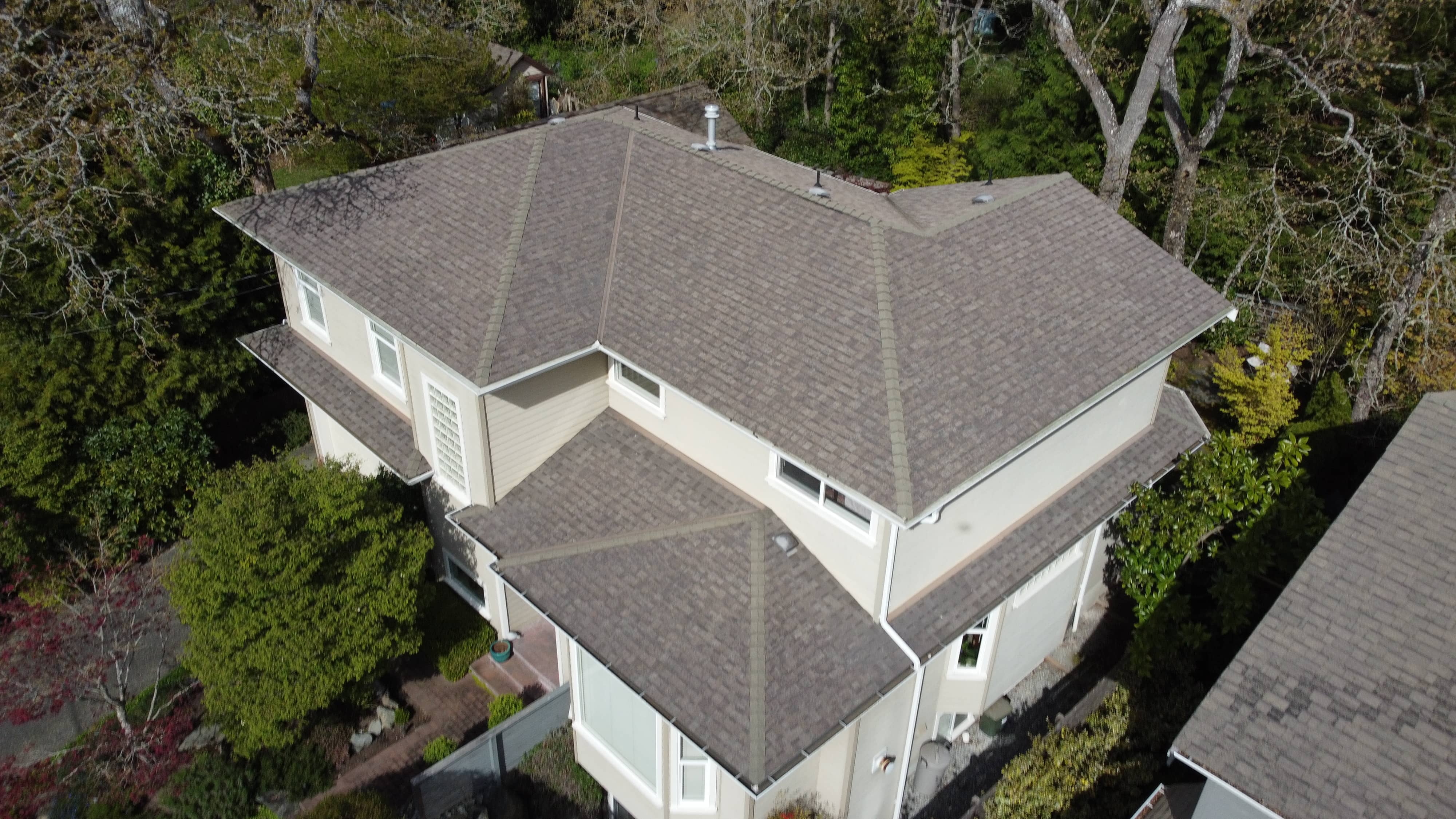 Before - damaged roof in Victoria BC