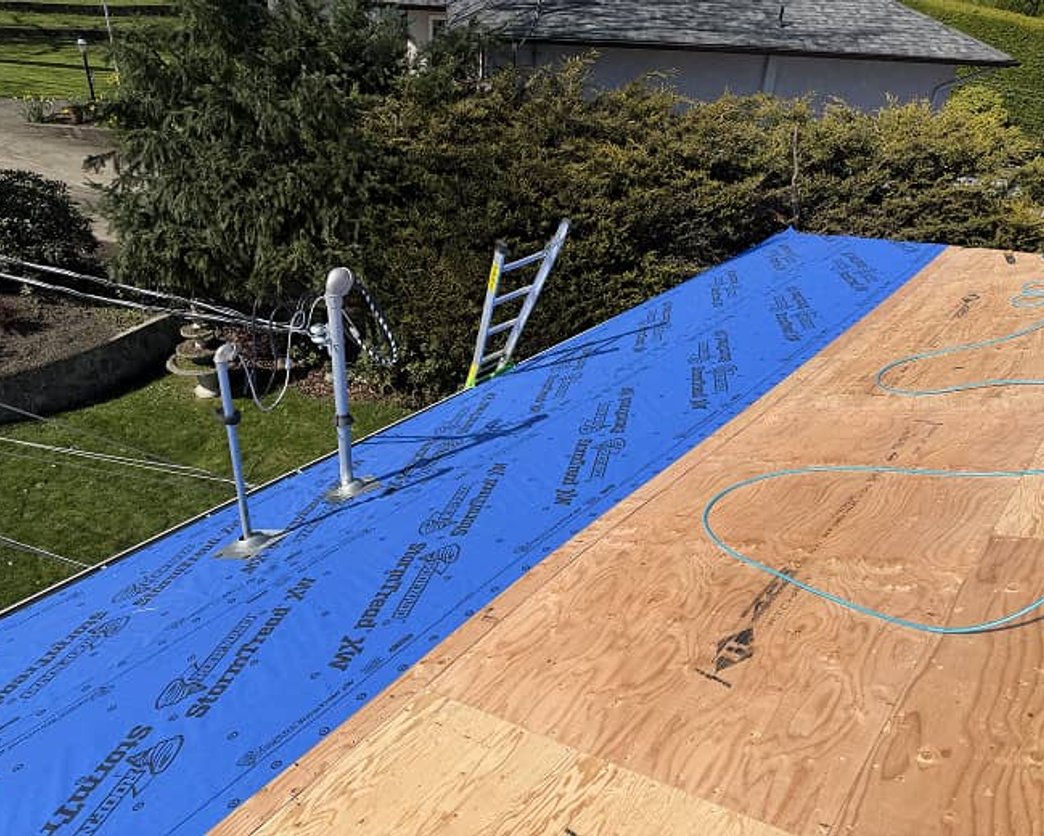 Residential roof replacement by McGuire Roofing